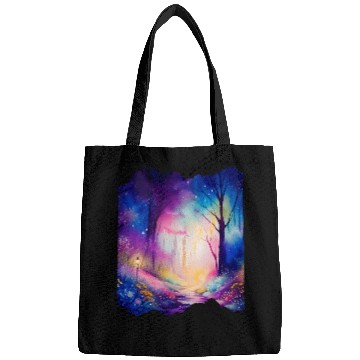 Discover Boho Chic Enchanted Forest Rainbow Watercolor Sky Bags