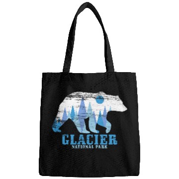 Discover Glacier National Park Bear vintages Hiking Nature Lover Bags