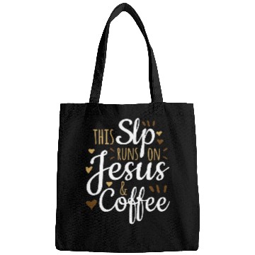 Discover Coffee Fun Jesus Coffee SLP Gift Funny Speech Language Pathologist Bags