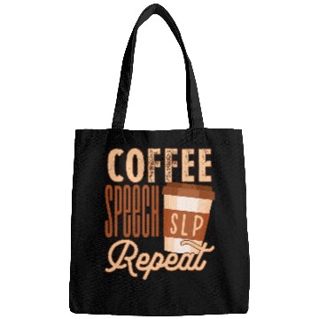 Discover Coffee Fun Speech Language Pathology SLP Speech Pathologist SLPA Bags