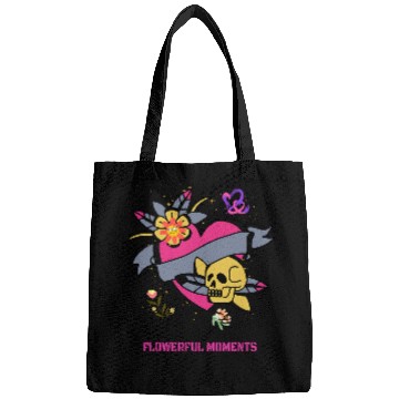 Discover Flowerful Moments Cool Retro Flower Tattoo Designs Present Bags