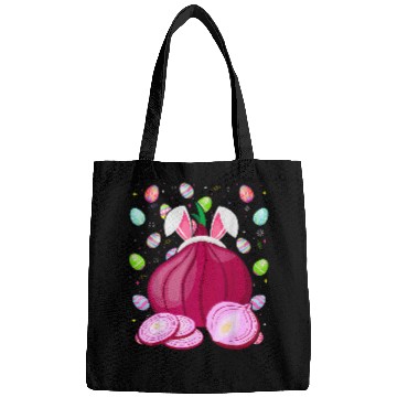 Discover Funny Easter Onion Easter Bunny Ears Easter Eggs Hunting Bags
