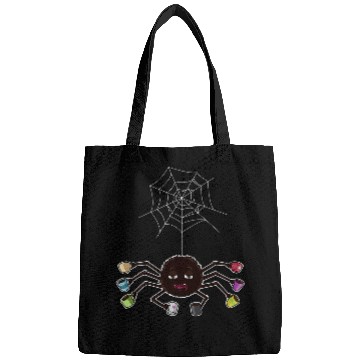 Discover Coffee Fun Spider Coffee Drinker caffeines Addict Cute Spiderweb Bags