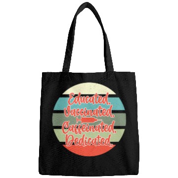 Discover Coffee Fun nurses Vaccinated Vaccinated Caffeinated Coffee Lover 2 Bags