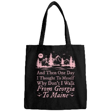 Discover Appalachian Trail AT States Checkmark List Hiking Hiker Pink Bags