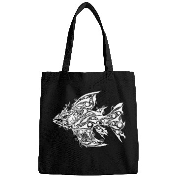 Discover Abstract Tribal Fish Tattoo Bags