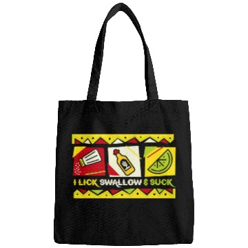 Discover Wines Fun Lick Salt Swallow Tequila Suck Lime Cinco De Mayo Bags