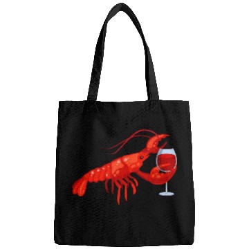 Discover Wines Fun Lobster Wines Drinking Funny Beach Cruise Bags