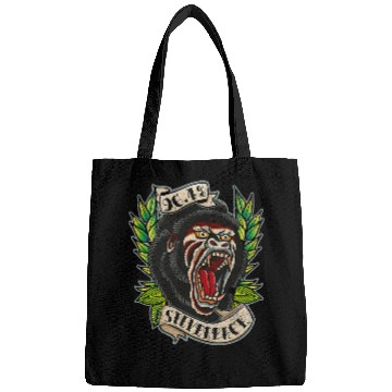 Discover 964 Silverback Gorilla Traditional Tattoo style gym Bags