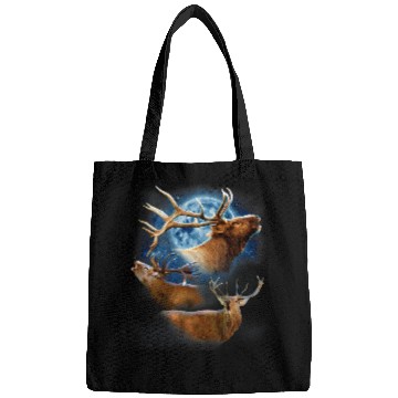 Discover Funny Elk Hunting s Elk s Elk Howling at the Moon Bags