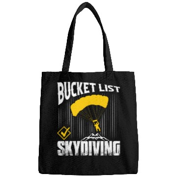 Discover Bucket List Skydiving Skydiver Parachute Bags