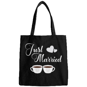 Discover Coffee Fun Just Married Coffee Couples Wedding Honeymoon Bound Bags