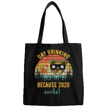Discover Beer Fun Day Drinking Because Sucks Funny Bear Drink Beer Bags