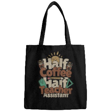 Discover Coffee Fun Elementary Teacher Assistant Coffee Lover Bags