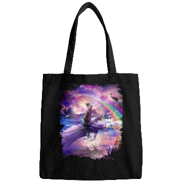 Discover Dragon Pet Rainbow Space Cat On Dragon Bags