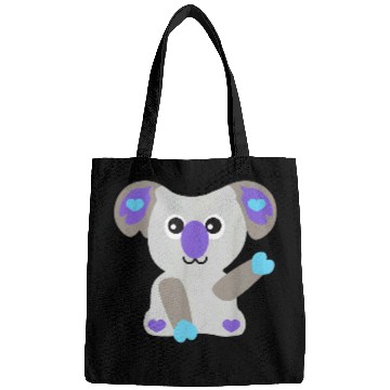 Discover Koala Pet Kooky koala waving with a nice smile Bags