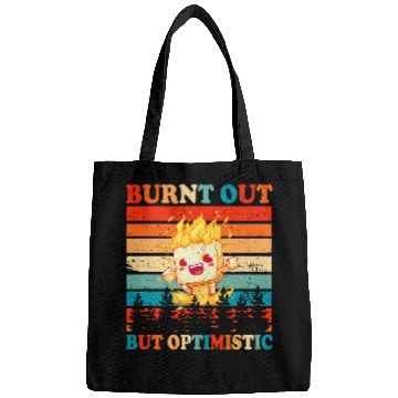 Discover Burnt Out But Optimistic Marshmallow Retro Sunset Camping 2 Bags