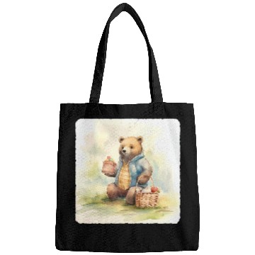 Discover Bear Pet Bear With A Picnic Basket Bear Ready For Picnic With Basket 3 Bags