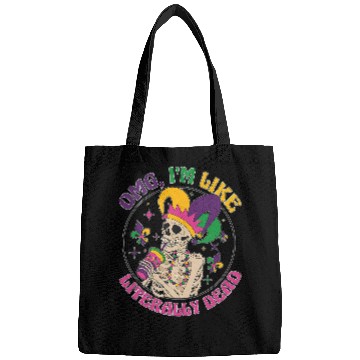Discover Coffee Fun Omg Im Like Literally Deads Mardi Gras Skeletons Coffee Bags