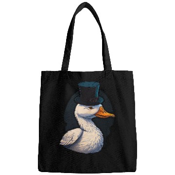 Discover Duck Pet Wearing Fancy Top Hat 3 Bags