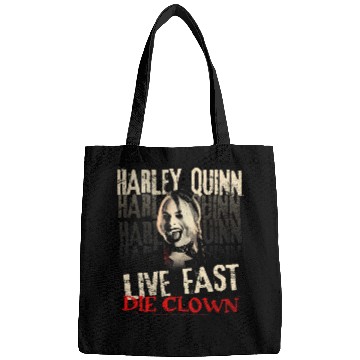Discover suicides Squad Harley Quinn Live Fast Die Clown Bags