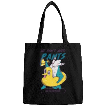 Discover Duck Pet We don t need pants nevermore funny shark cute duck design Bags