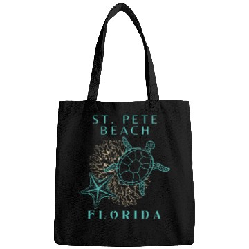 Discover Turtle Pet Coral Starfish St Pete Beach Florida Bags