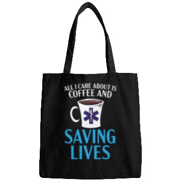 Discover Coffee Fun Paramedic Emergency EMT EMS Caffeinated Health Care Bags