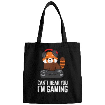 Discover Panda Pet Red Panda Gaming Cant Hear You Im Gaming Game Player Bags