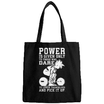 Discover Power 2Train Insaiyan Anime Gym Fitness Workout Motivation Bags