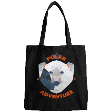 Discover Bear Pet Polygonal Cute Polar Bear Save The North Pole Climate Change Bags