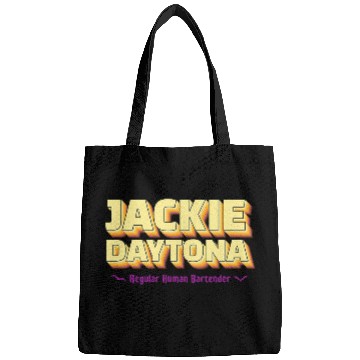 Discover Bartender Job Jackie Daytona Regular Human Bartender Retro Logo Design Bags