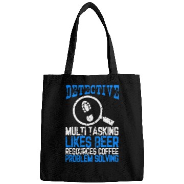 Discover Detective Multi Tasking Problem Solving Distressed Design Bags