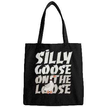 Discover Duck Pet Funny Silly Goose on the Loose Foolish Duck Humor Joke Meme Bags
