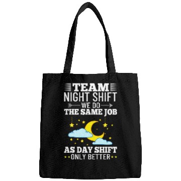 Discover Coffee Fun Shift Work Night Job Worker Midnight Funny Coffee Bags
