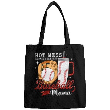 Discover Hot Mess Always Stressed Baseball Mama Tumbler Game Day Mom Bags