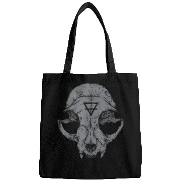 Discover Cat Skull occult tattoo Artist tattoo Lovers For Cat Lovers Bags