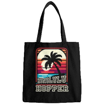 Discover Honolulu Hopper Retro Funny Graphic Tees Bags