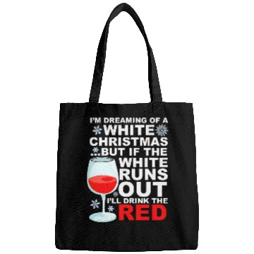 Discover Wines Fun Funny Red Wines White Christmas Wines Lover for Women Bags