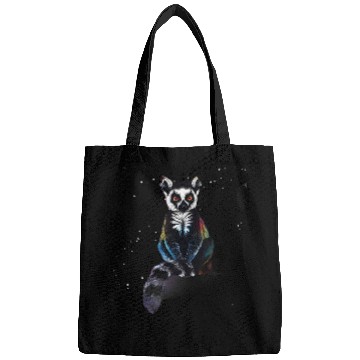 Discover Lemur Pet Drawing Animal Print Nature Madagascar Monkey Motif Bags