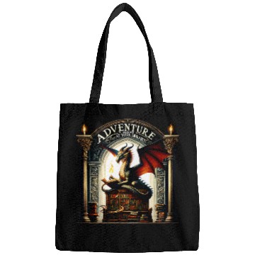 Discover Dragon Pet Reading Lover Adventure Begins At Your Library Dragons Bags