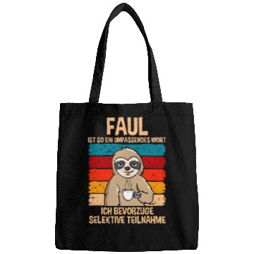 Discover Sloth Pet Lazy Inappropriate Word Selective Participation Sloth Bags