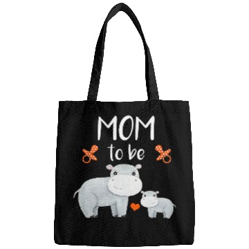 Discover Hippo Pet Mom To Be Hippo Baby Shower Cute Animal Bags
