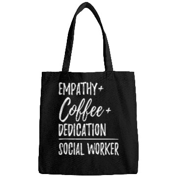 Discover Coffee Fun Empathy Coffee Dedication Social Worker Bags