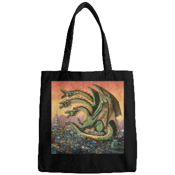 Discover Dragon Pet King Ghidorah Art Sunset Japanese Kids Men Bags