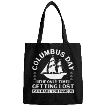 Discover Columbus Day Getting Lost Since 1492 Sarcastic Indigenous Bags