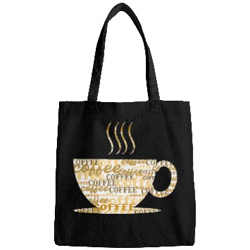 Discover Coffee Fun Stylish Saying Coffee Cup Lover Caffeine Bags