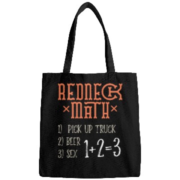 Discover Beer Fun Redneck Math Hell Yeah gimme me another beer Bags