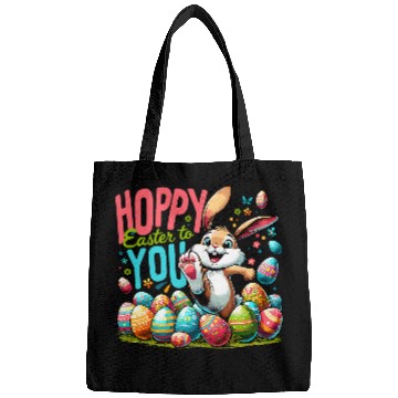 Discover Hoppy Easter Easter Bunny Egg Hunting Bags