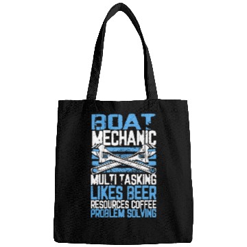 Discover Beer Fun Boat Mechanic Multi Tasking Problem Solving Beer Coffee Bags